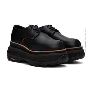 sacai, Black Leather Derbies